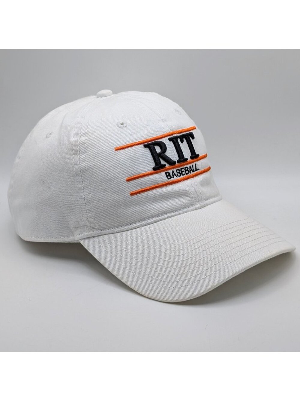 Rochester Institute of Technology RIT Baseball Strap Hat The Game Three Bar